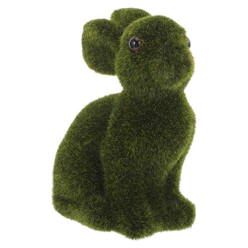 Ornament flocking bunny - ornament,