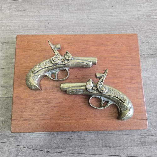 Brass antique pistol hand gun - brass,