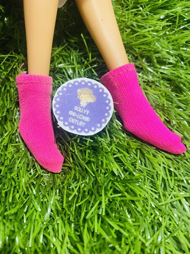 Vintage barbie pink socks - barbie,