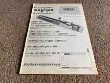VBK39 1960'S FRENCH ADVERT 11X8 SUPERBA KNITTING MACHINE