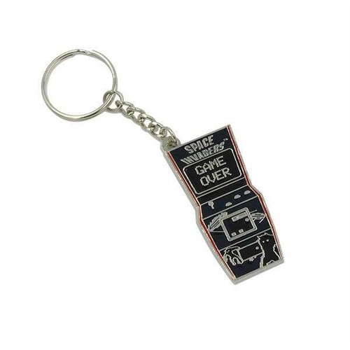 Gaming space invaders keyring - space,