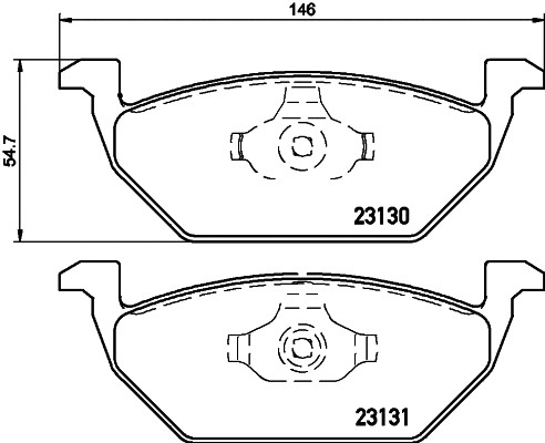 Front brake pad - brake, disc