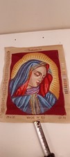 Vintage Gobelin L Tapestry Virgin Mary Religion Christian 25 x 30 Canvas Only