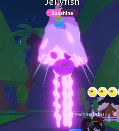 Neon rideable jellyfish - jellyfish,