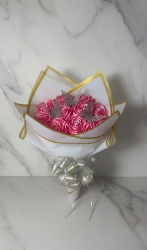 Handmade ribbon forever flower - ribbon,