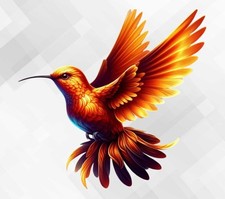 Hummingbird Wall vinyl decal