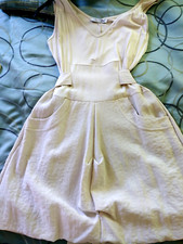 Summer dress Zone Bleue, Paris. Size 8-10.Creamy.Viscose blend. $20.00