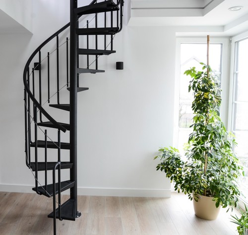 Spiral staircase black - sv,