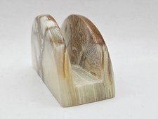 Art Deco 1930s period onyx stone letter rack desktop 13x6.5cm 9 to choose from