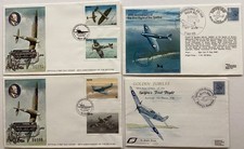 SPITFIRE - Four x "50th Anniversary of First Flight" Covers. Military Aviation