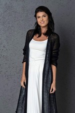 Blue bridal mohair cardigan