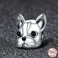 Genuine S925 Sterling Silver French Bulldog Charm + Gift Bag