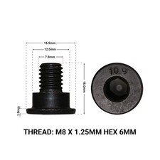 2X FRONT BRAKE DISC RETAINING