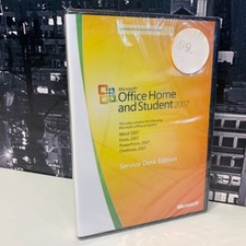 Microsoft Office 2007 Student Home DVD 3-user for Windows 10 8 7 365 Word Excel