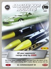 1 x 007 Spy card # 251 Jaguar XKR Rockets