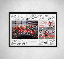 MANCHESTER UNITED FA CUP WINNERS 2024 SIGNED PRINT FRAMED PHOTO POSTER SQUAD #3