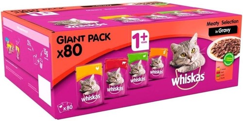 Whiskas1 cat pouches - cat, meat