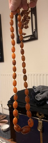 Vintage baltic amber necklace - baltic,
