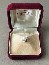 MIKIMOTO Pearl Tie Tack Pin