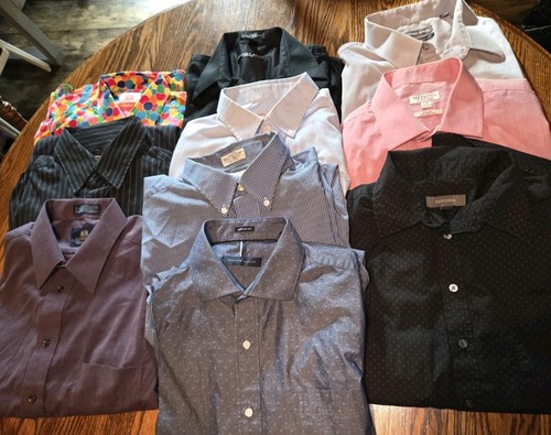 Large lot dress shirts - of,