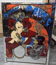 Vintage alphonse mucha mirror