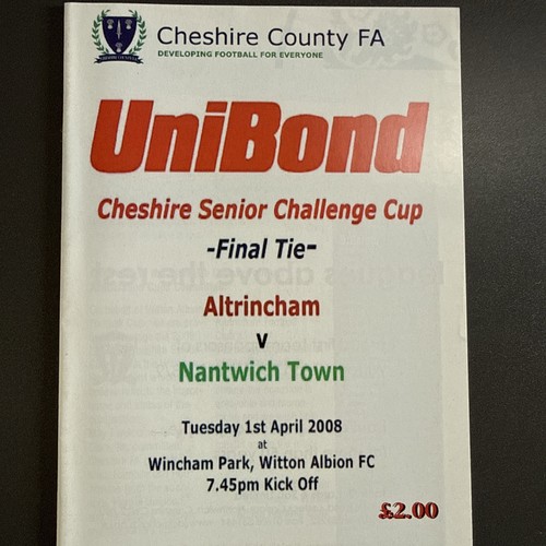 Altrincham nantwich - altrincham,
