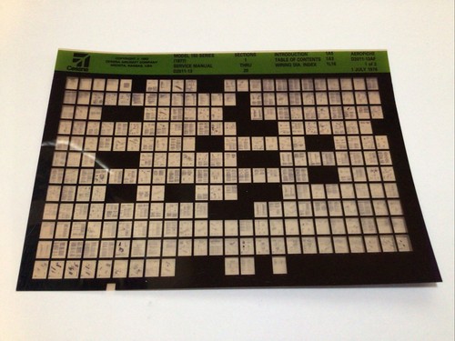 Used microfiche cessna - cessna, model