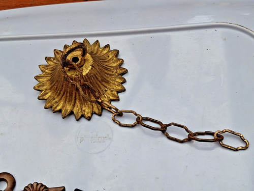 Antique brass chandelier - antique,