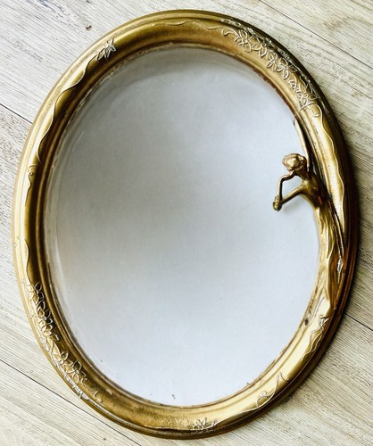 Antique art nouveau oval - art,