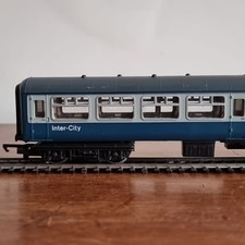 Hornby R417 OO BR Mk2 Coach M5232 Inter-City 2nd Open Blue/Grey Era 7 Unboxed