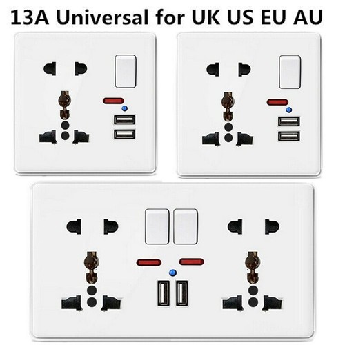 13a double gang - 2, plug