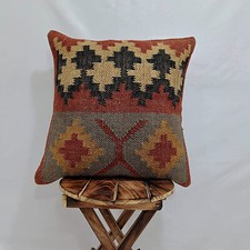 Wool Jut Rug Cushion Cover