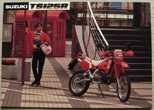 SUZUKI TS125R MOTORCYCLE Sales Specification Leaflet Nov 1989 #99999-A1035-1L1