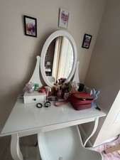 Vanity Dressing Table with Mirror From Ikea Makeup Table