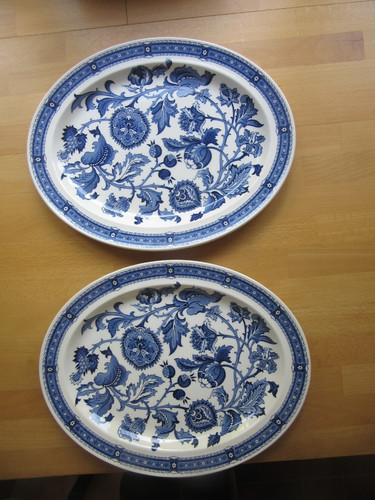Pair ridgway ironstone blue - ironstone,