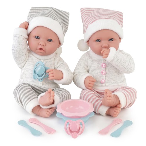 Twin baby dolls boy girl - &, 14"