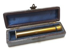 Antique Brass John Browning Spectroscope With Original Case - Very Good Example