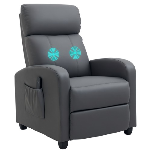 Homcom recliner sofa - homcom, pu