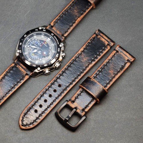 Vintage distressed leather