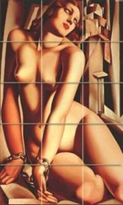 Tile Mural Andromeda  Art Deco