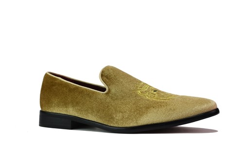 Mens black loafers lion - lion, head