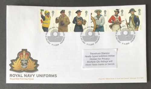 2009 fdc royal navy - royal,