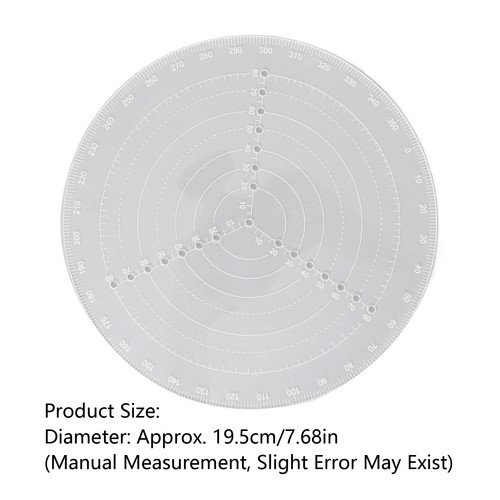 Round center finder 5cm - center, 19.5cm