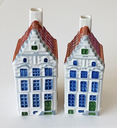 Miniature poly delft houses - miniature,