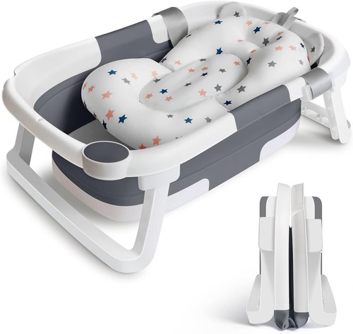 Foldable baby bath tub with - baby,