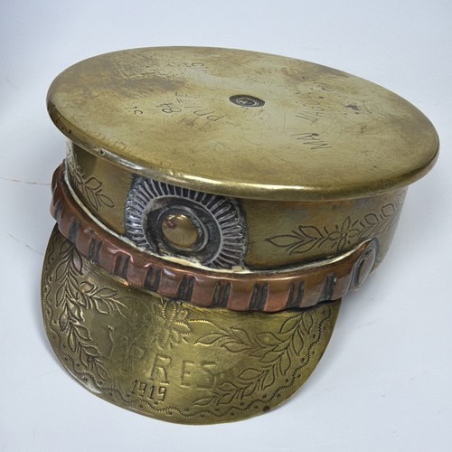 Trench art military cap - trench,