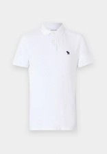 Abercrombie & Fitch Men's White Polo Shirt Size Large Muscle Fit