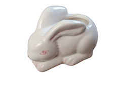 Rabbit Bud Vase, White, 7cm x 10cm