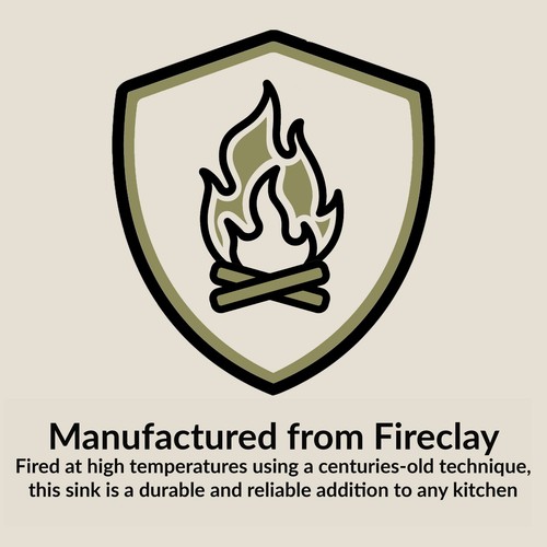 Fireclay kitchen single bowl - kitchen,