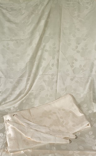 Elegant satin jacquard - jacquard, floral